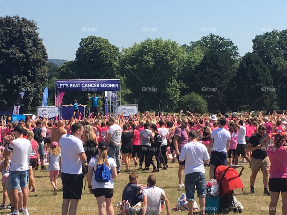 Race for life, 5k pretty muddy. Raise money for cancer, good cause, muddy, exhausted, proud. 