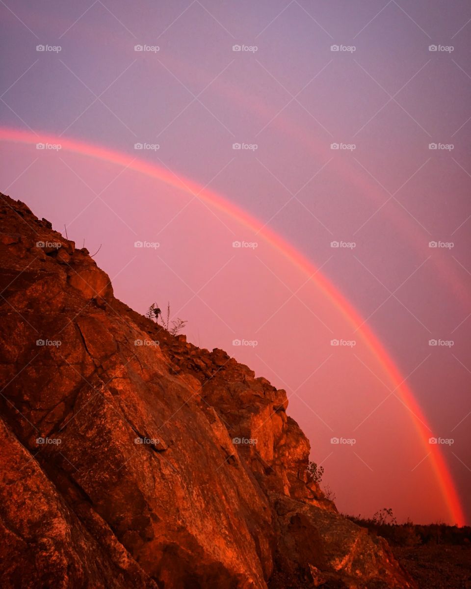 Morning rainbow Massachusetts