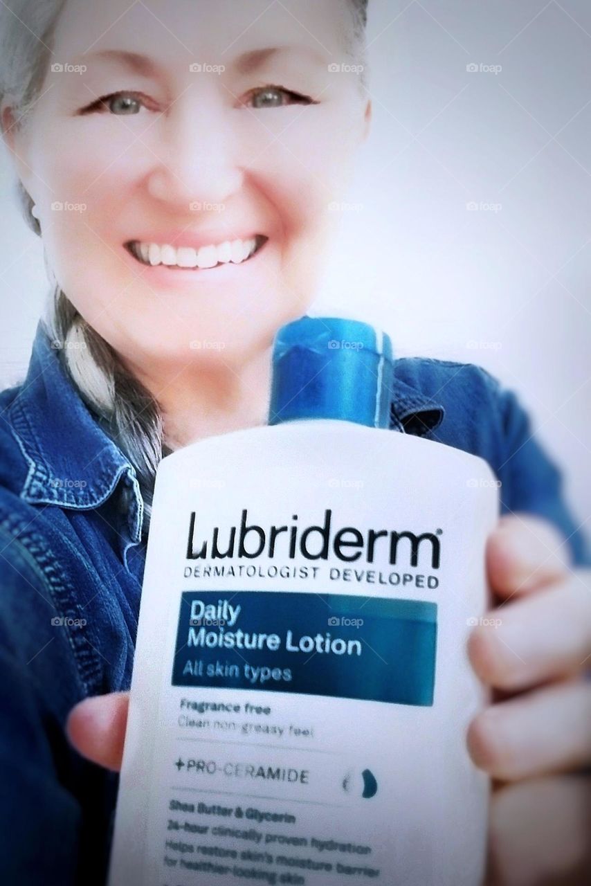 Me Holding Lubriderm