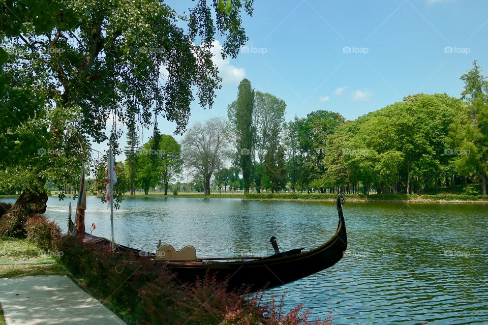 Gondola in a lake