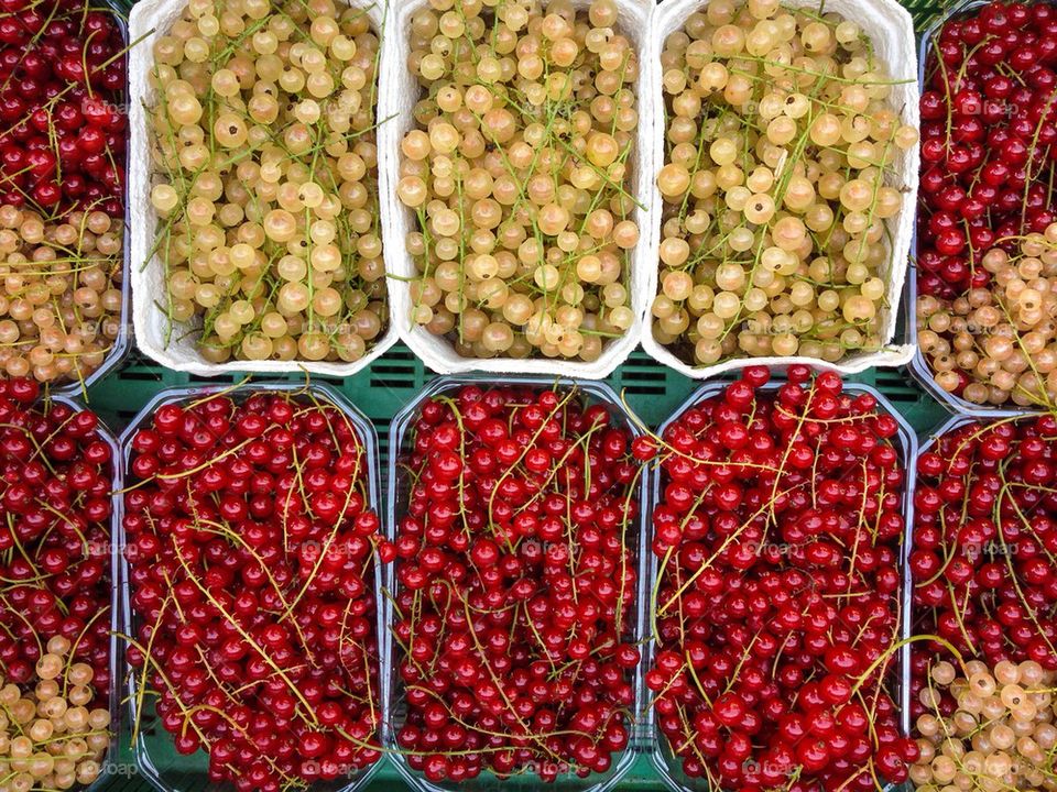 High angle view of fruits