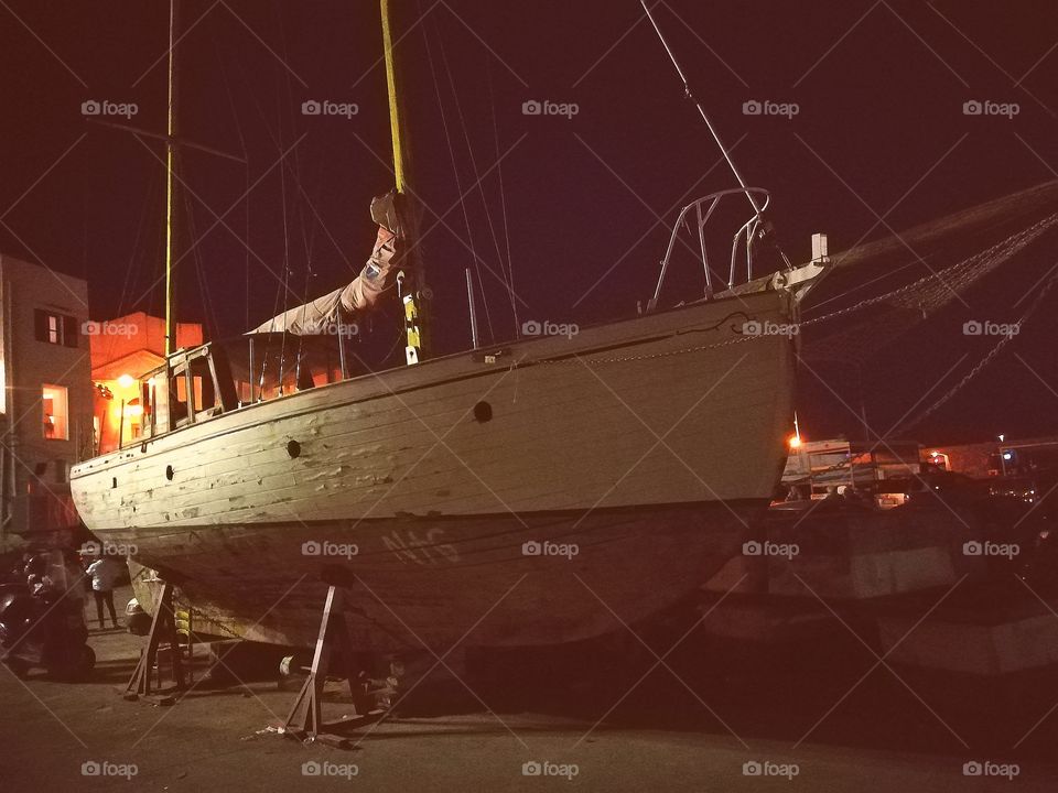 Old sail boat