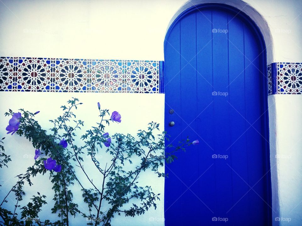 Blue door