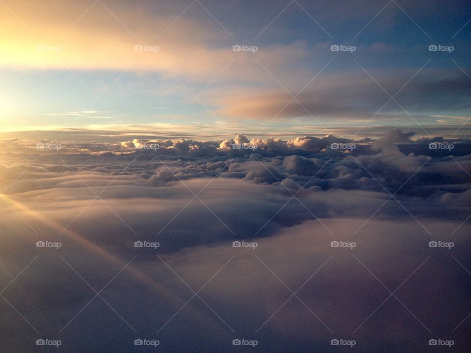 View of a cloudscape during sunset