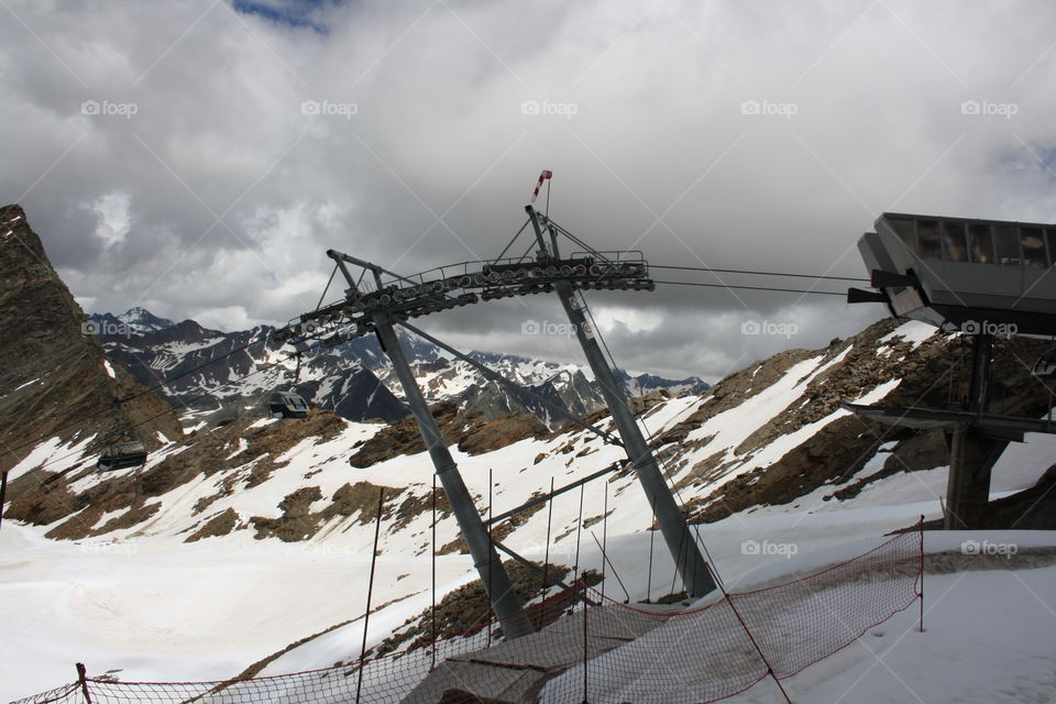 Winter mountain landscapes