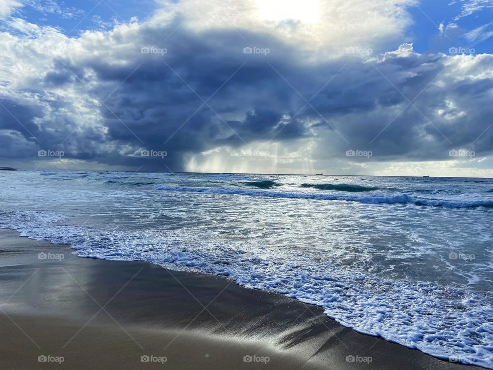 Storm over the ocean