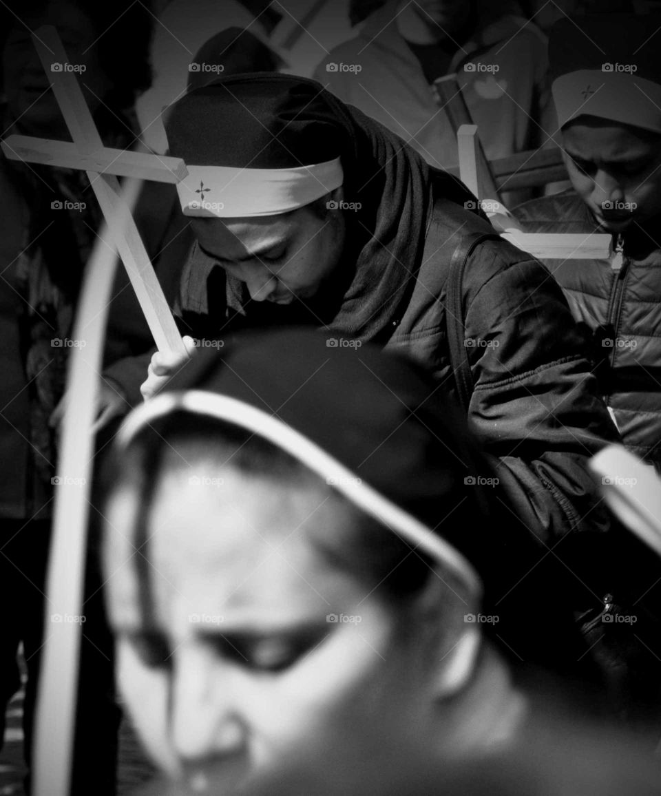 Nuns during procession