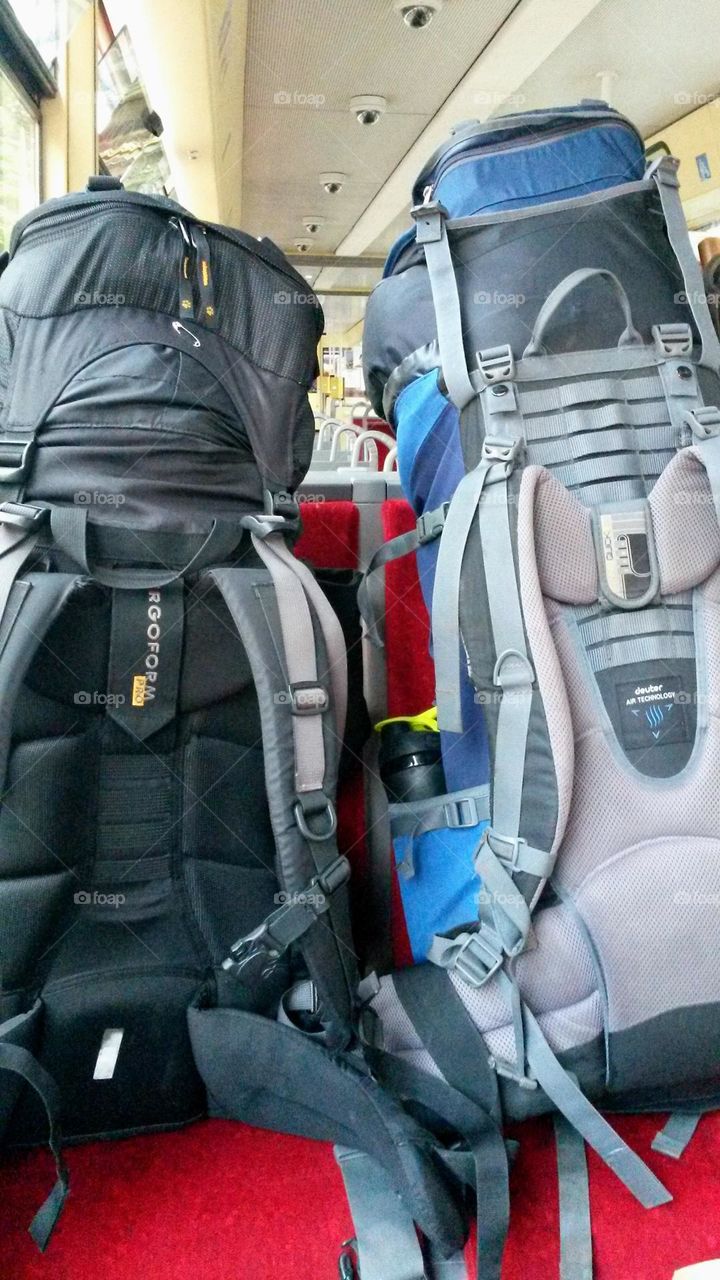 traveling with big bagbacks