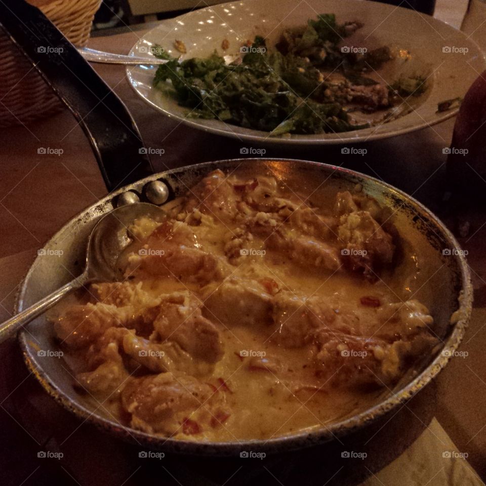 Chicken Tigania! Greek food!