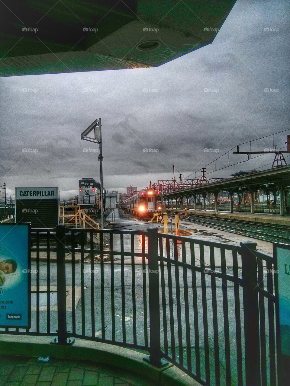 Commuter Train pulling in