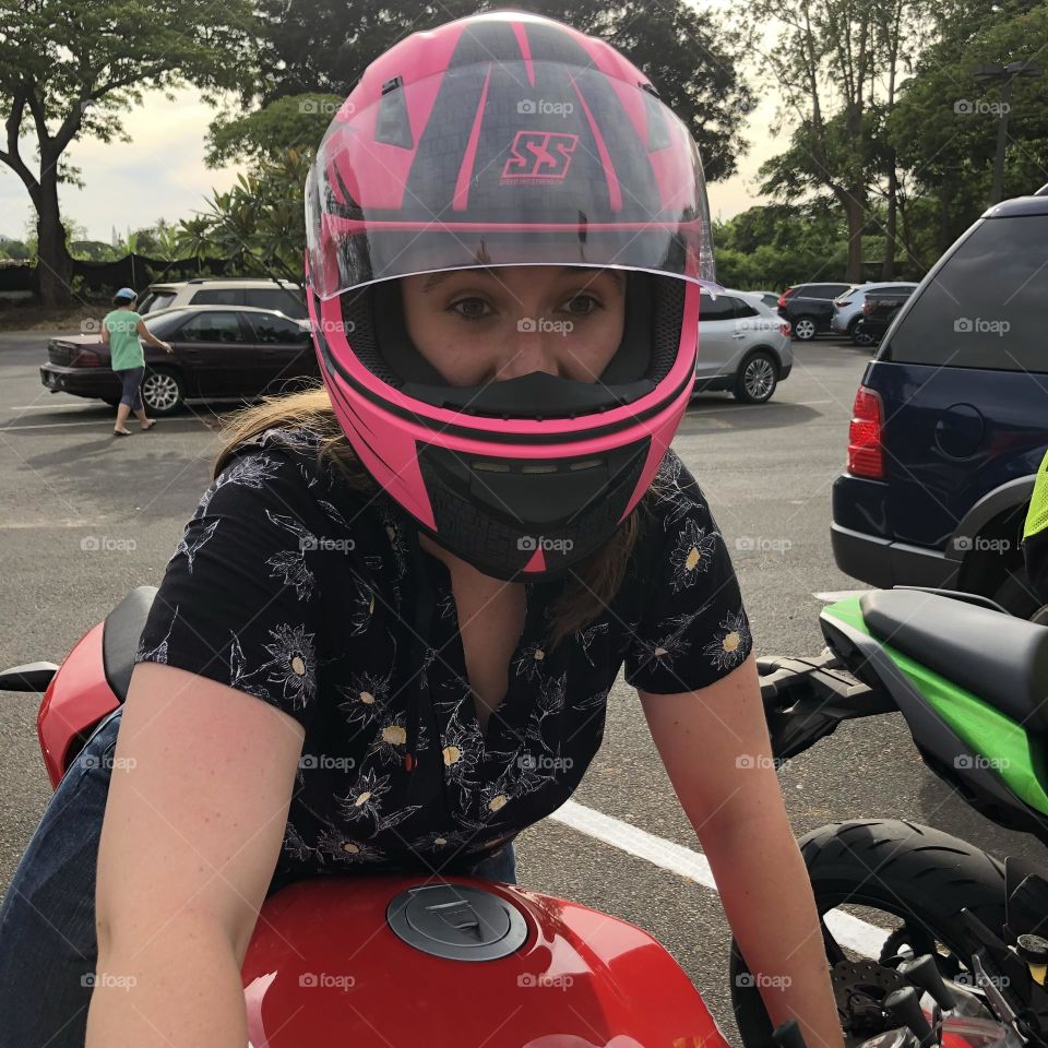 Female Biker