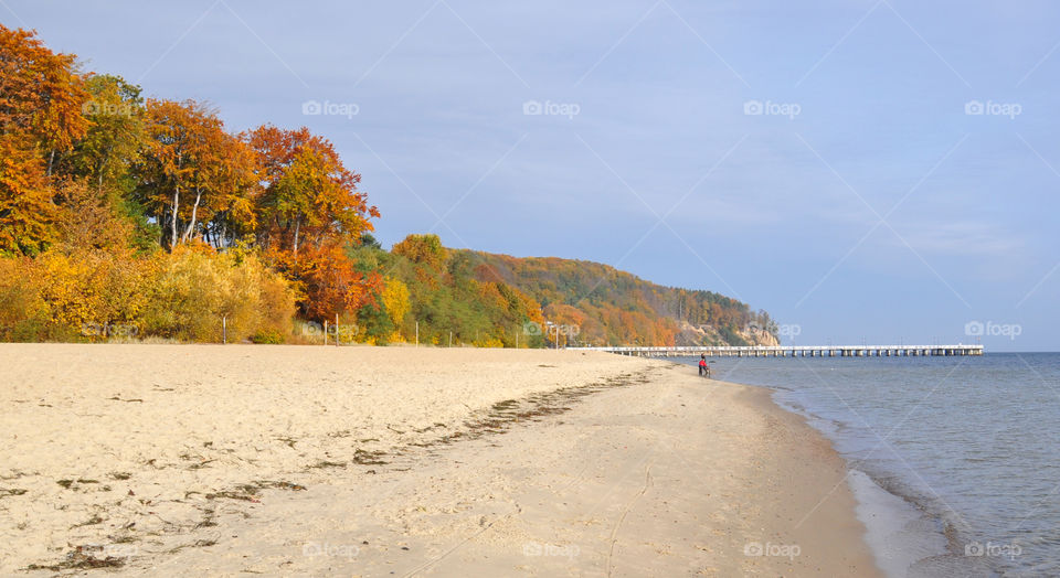 Autumn beach 