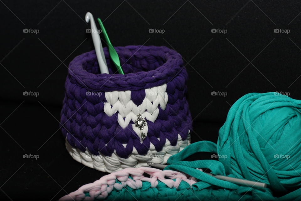 crochet baskets