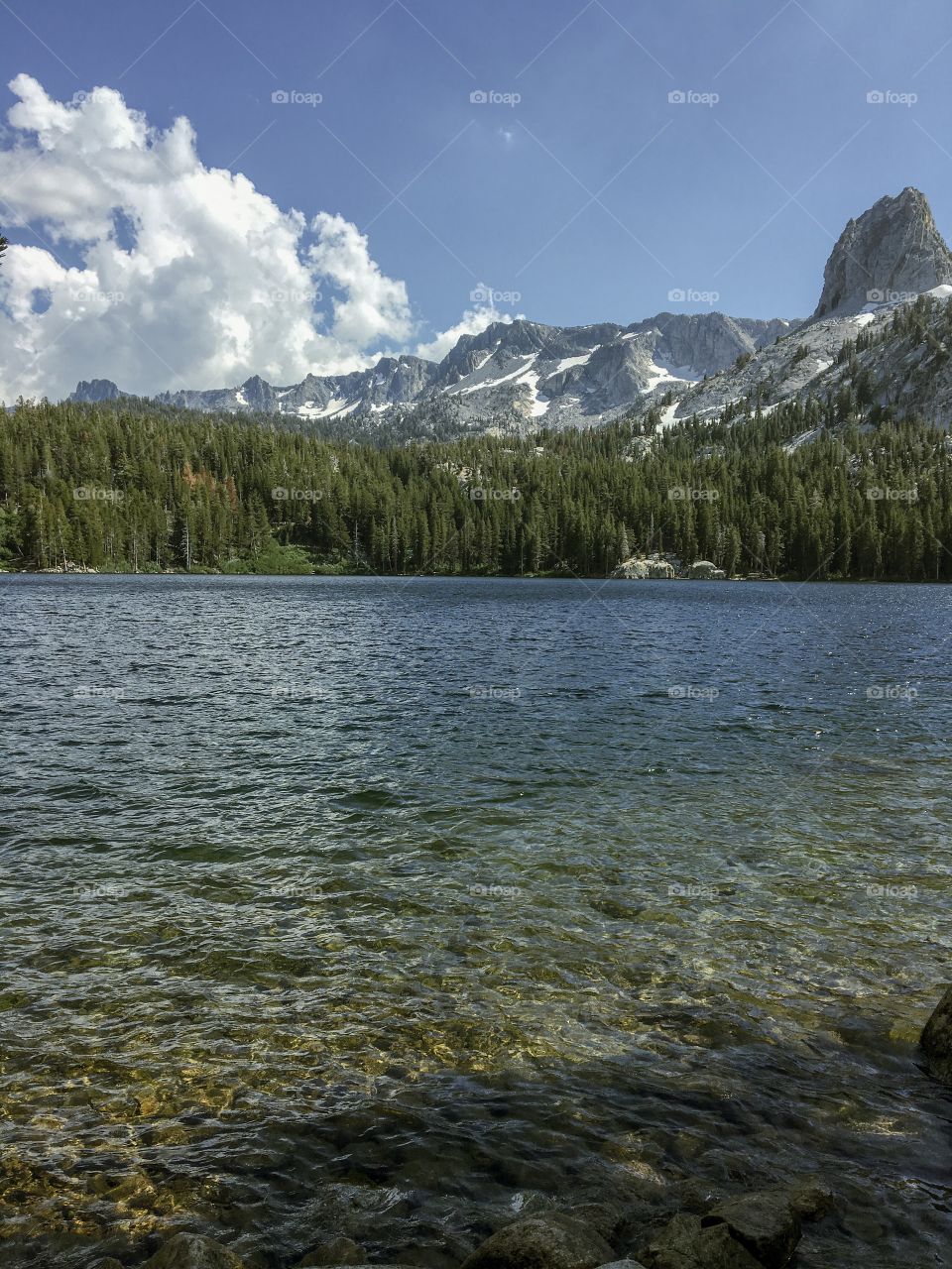 Rippling water in Mammoth. 