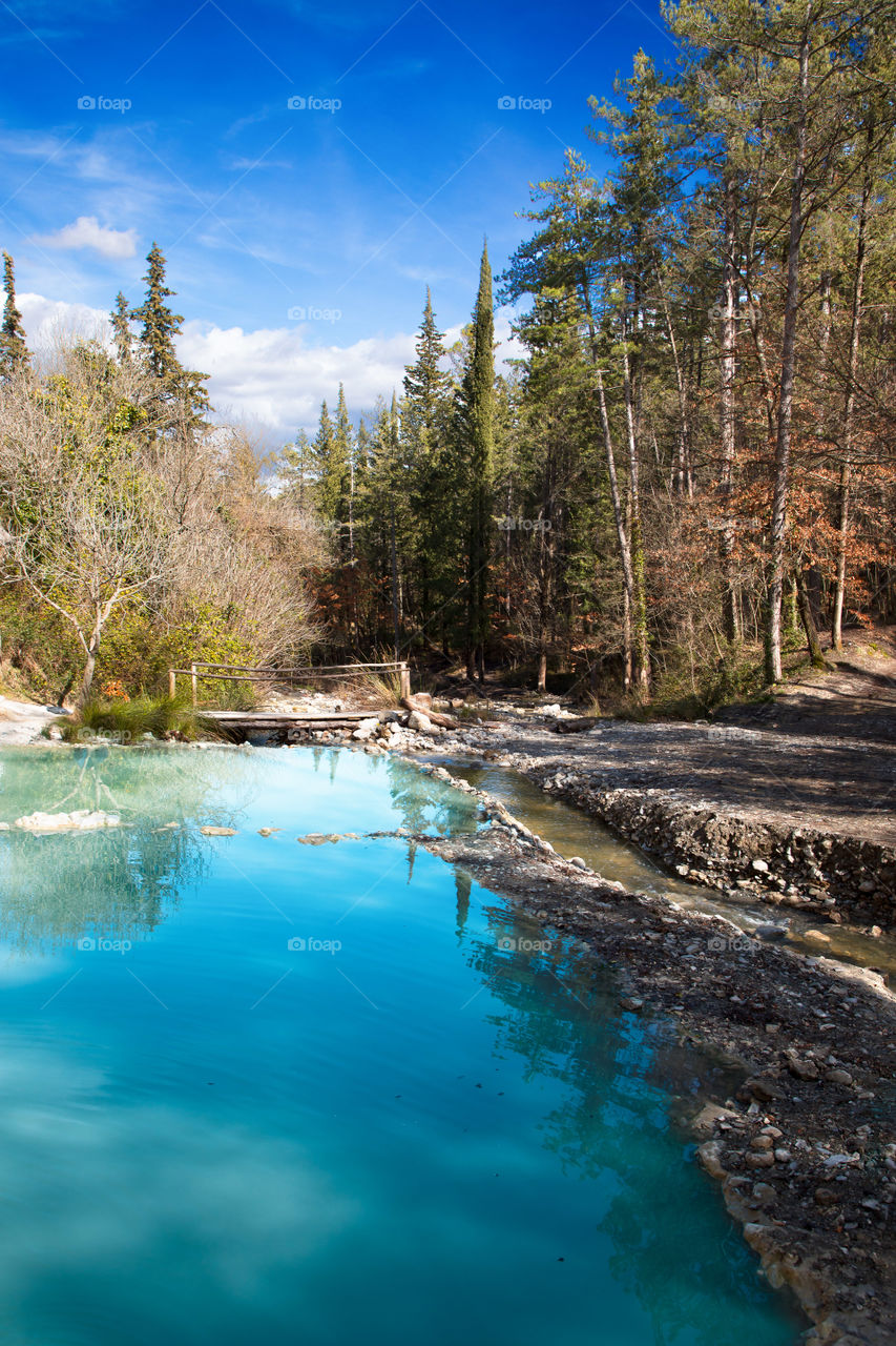 Hot Springs in the Tuscan countryside