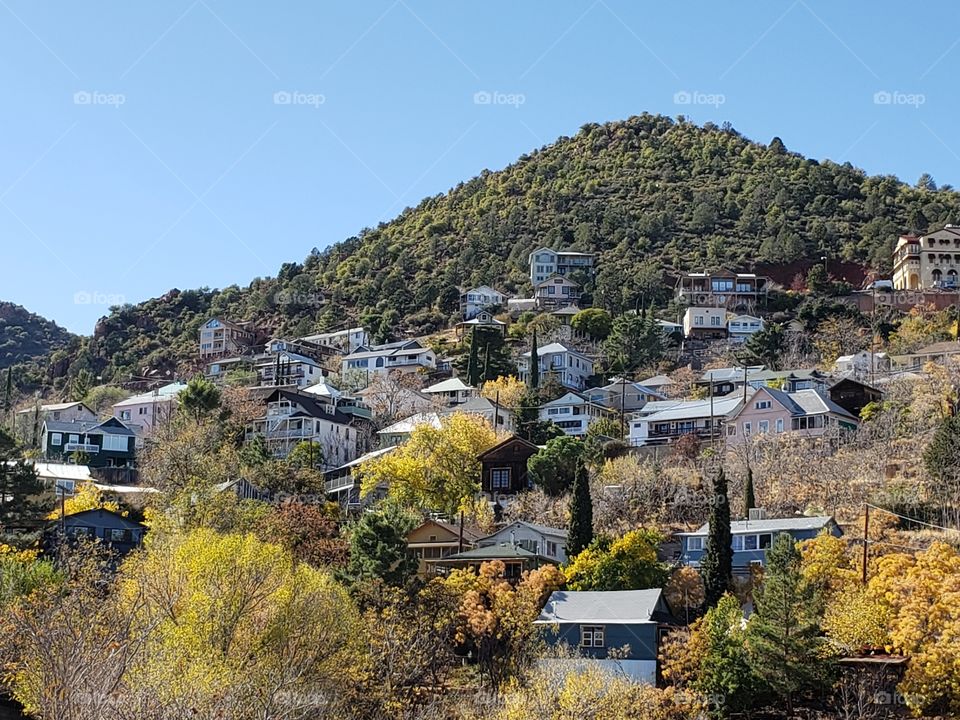 dwellings on a hillside