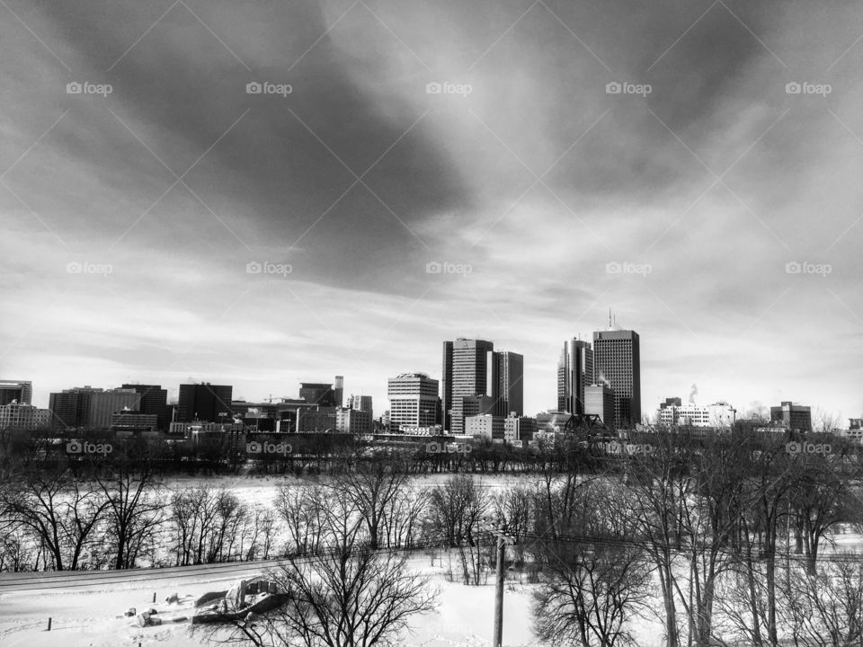 Black and white, architecture 