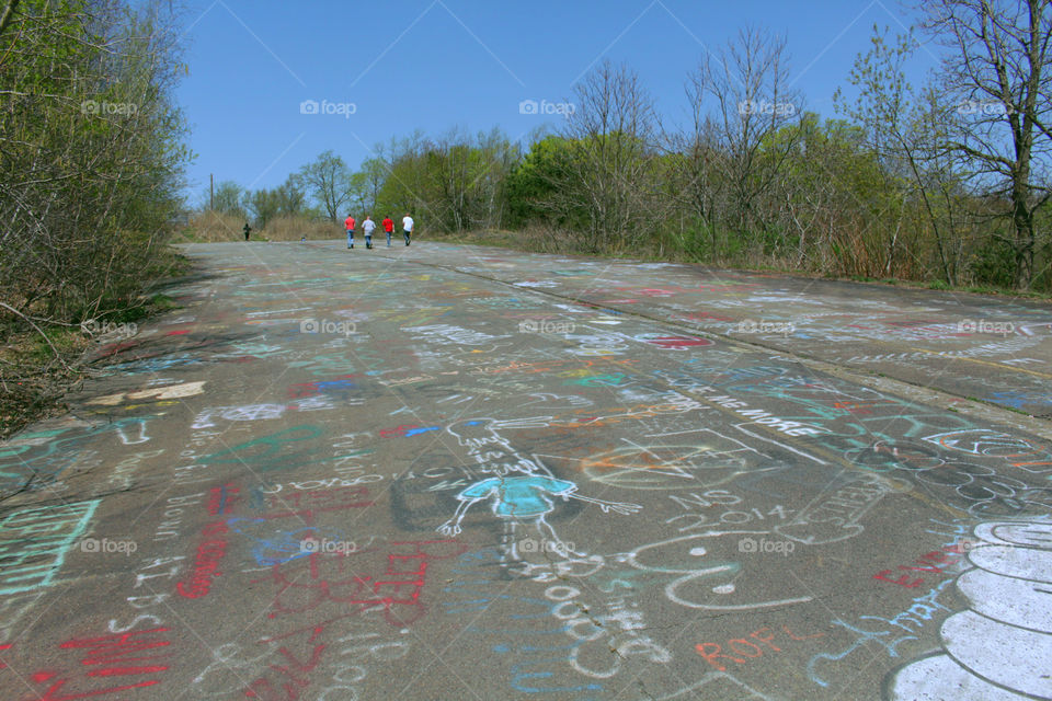 Abandoned graffiti highway
