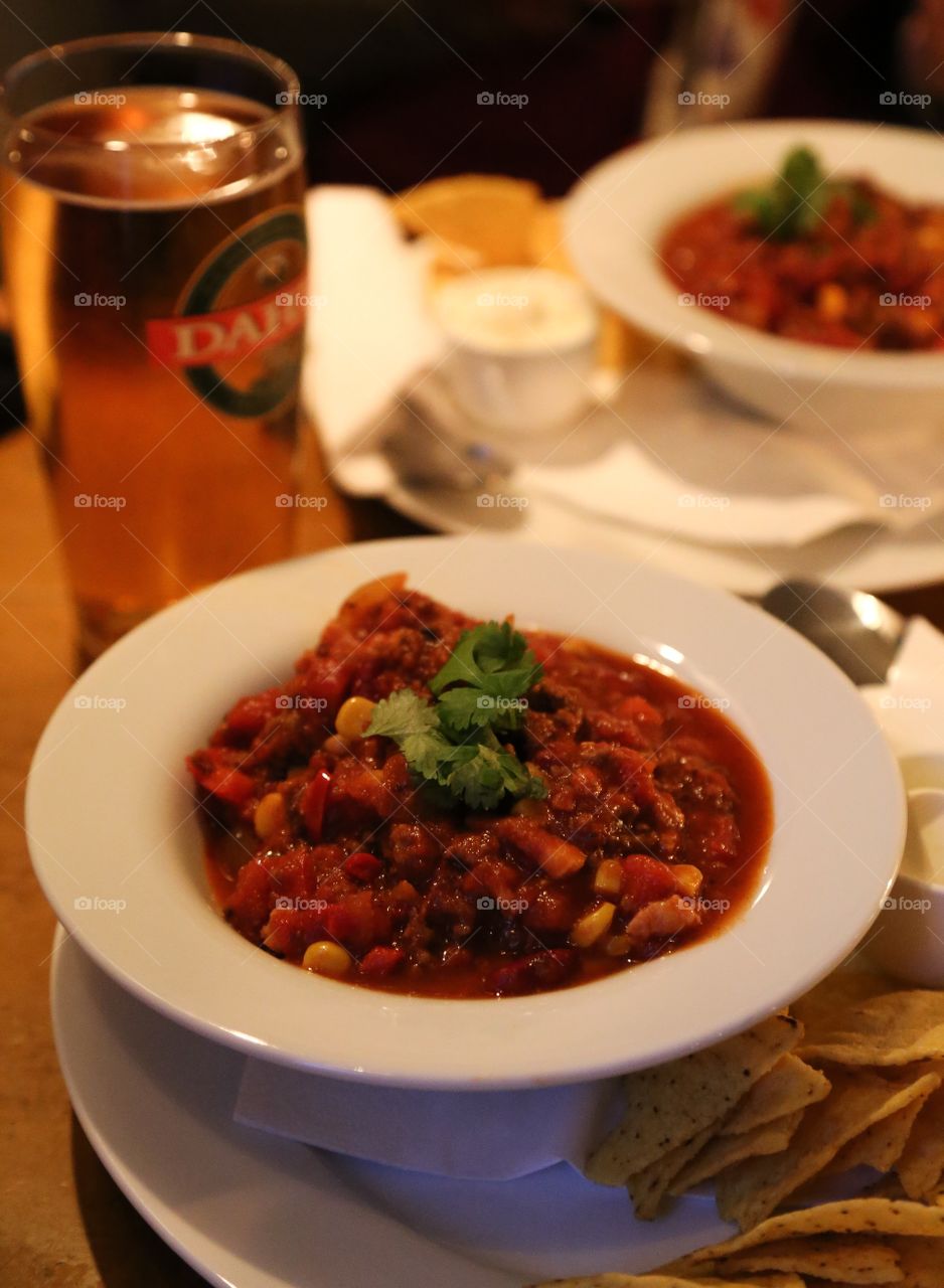 Chili Con carne . Chili con carne