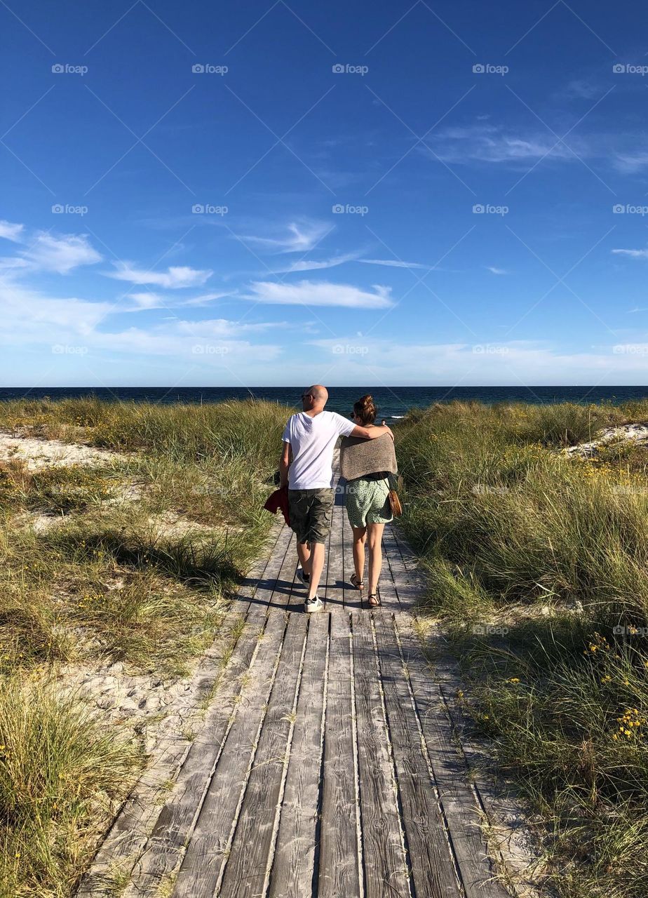 Summer by the beach together