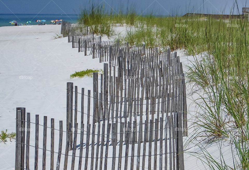 Beach fence