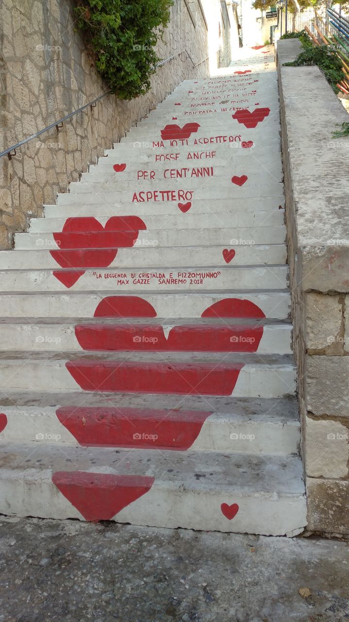 Vieste, Italy, ladder of love