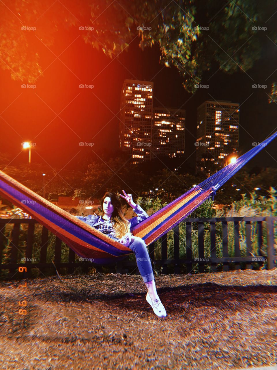 Hammock chilling in the city.