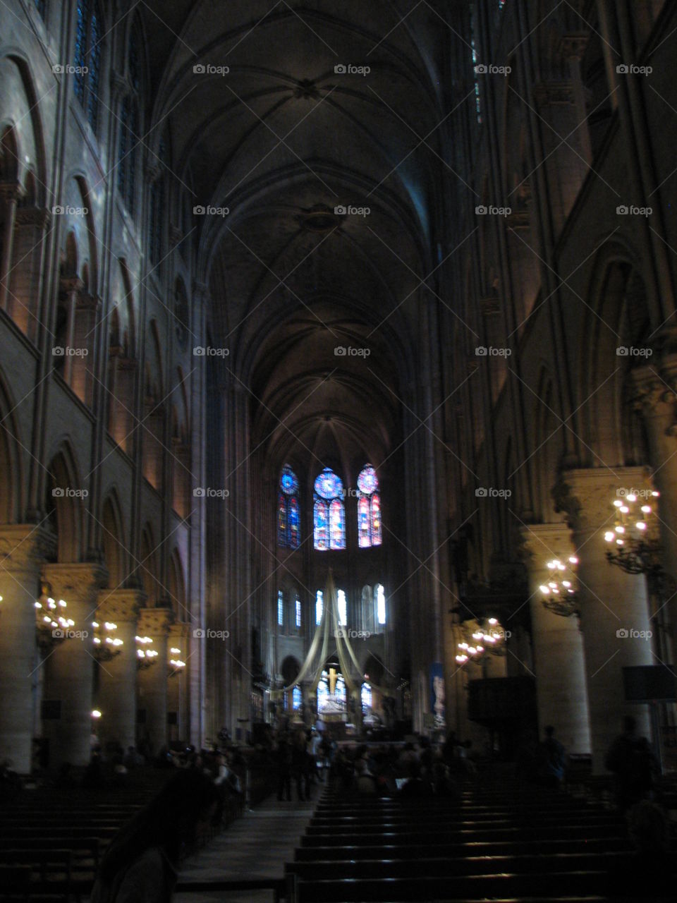 The cross. Notre Dame Cathedral 