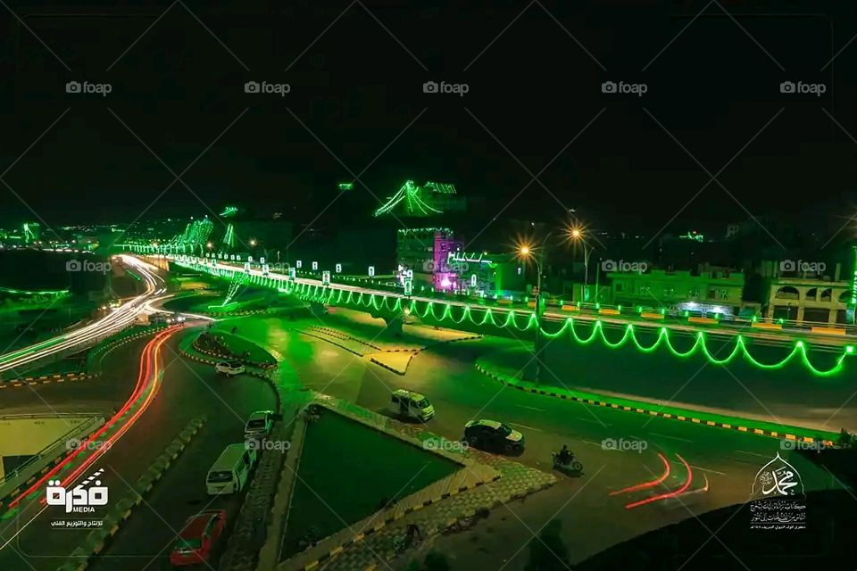 Glory be to God, the magnificent and picturesque view and the natural green trees are a view that is nothing more wonderful than it