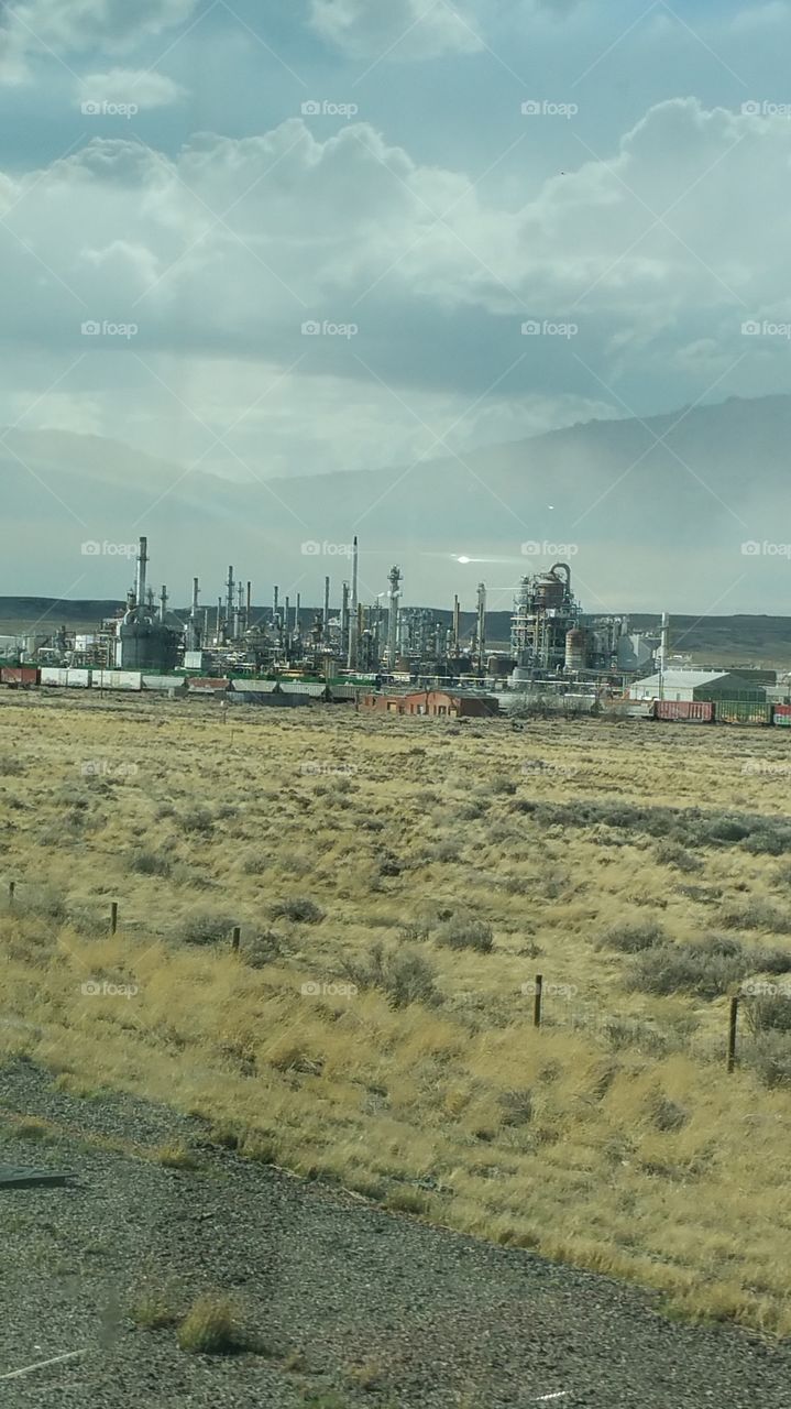 Industry surrounded by empty