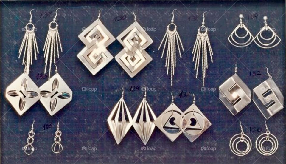 Silver earrings - my craft