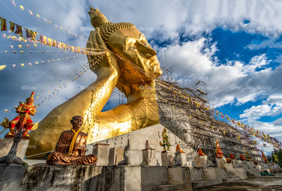 Elegrant big buddha statue in Thailand