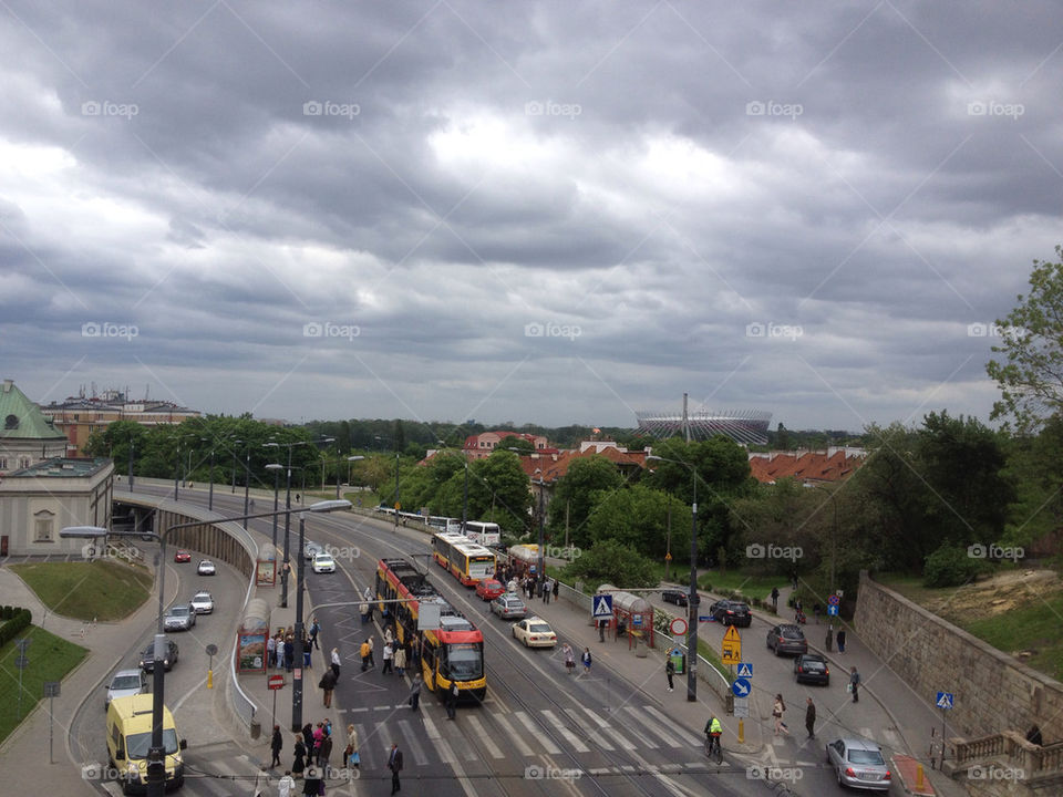 city people road warsaw by penguincody