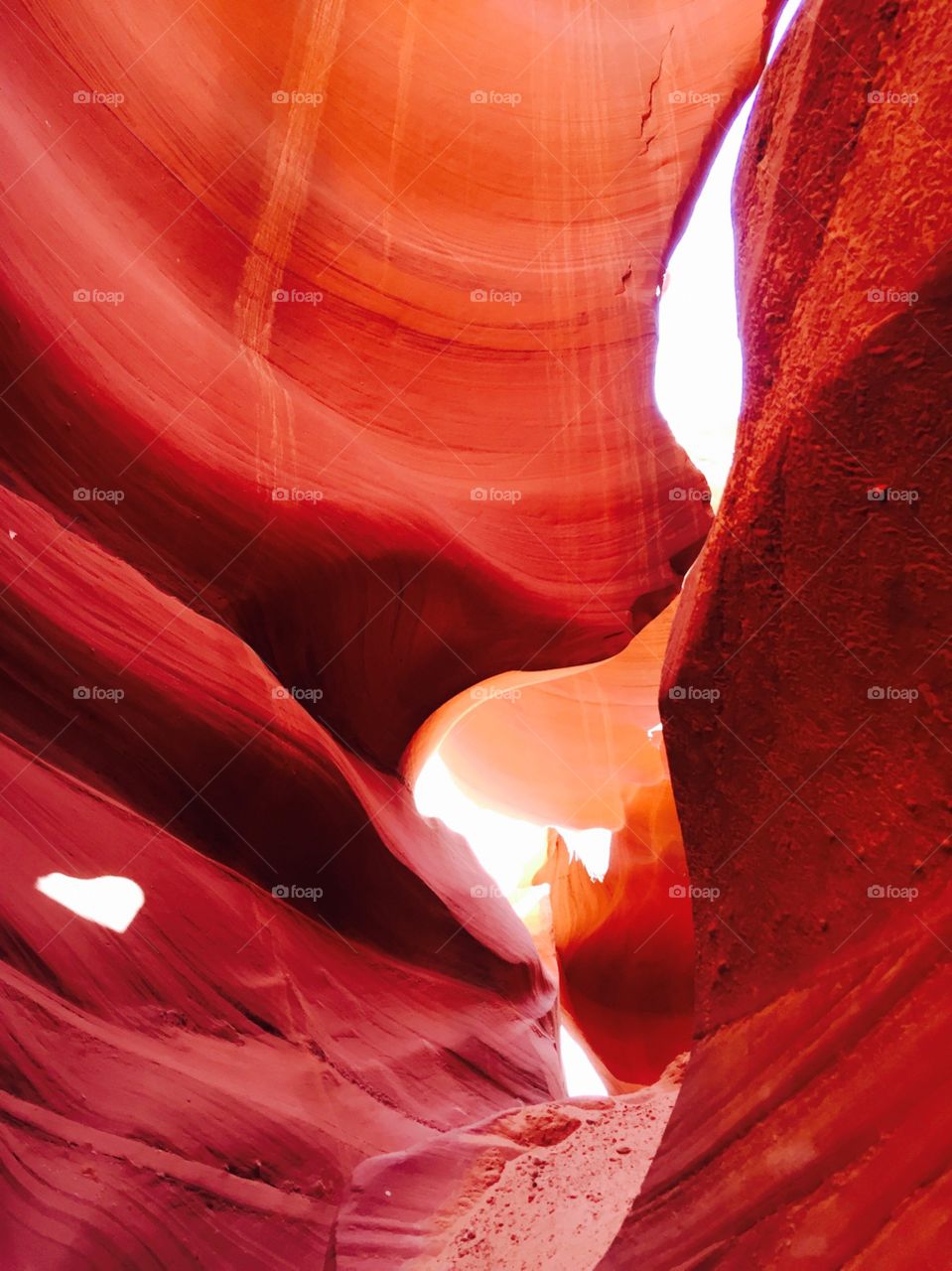 Heart in Antelope Canyon. Caught the shape of a heart from the sunlight coming in the canyon.