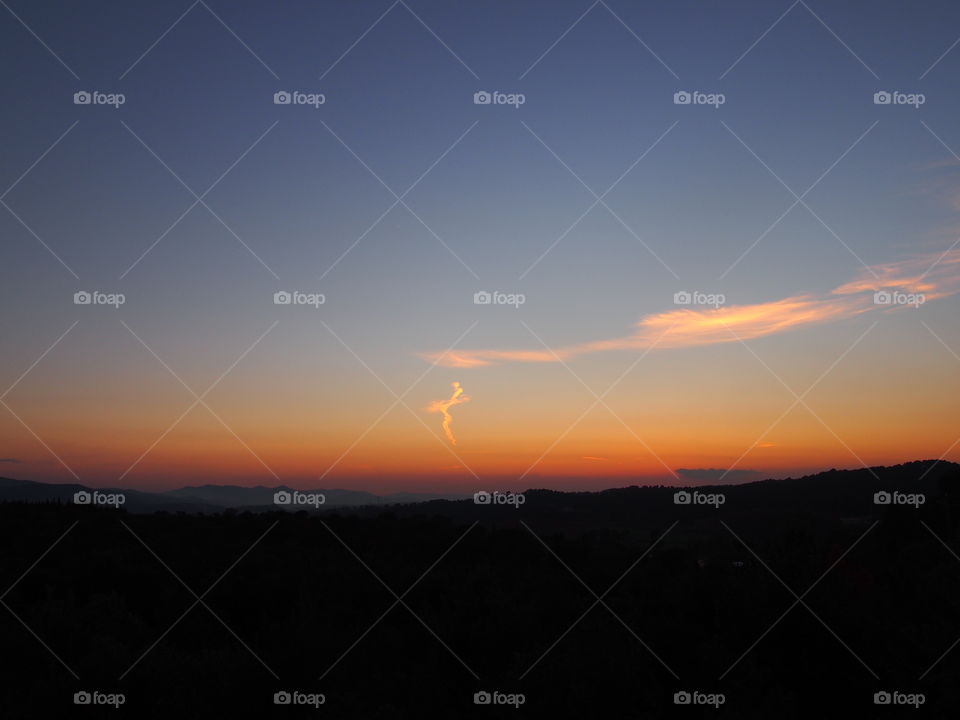 Scenic view of sunset