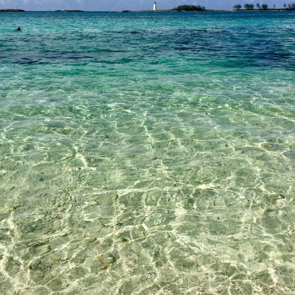 Clear waters in Nassau