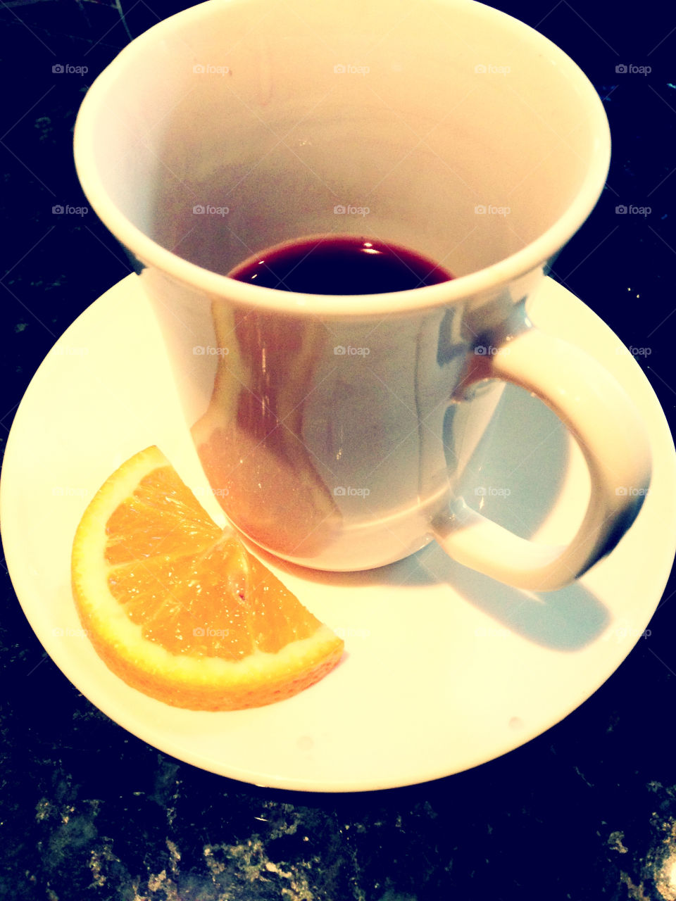 cup hot orange drink by bsa
