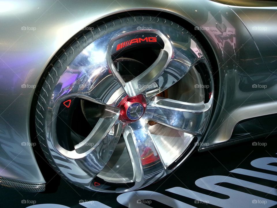 AMG Mercedes chrome wheel