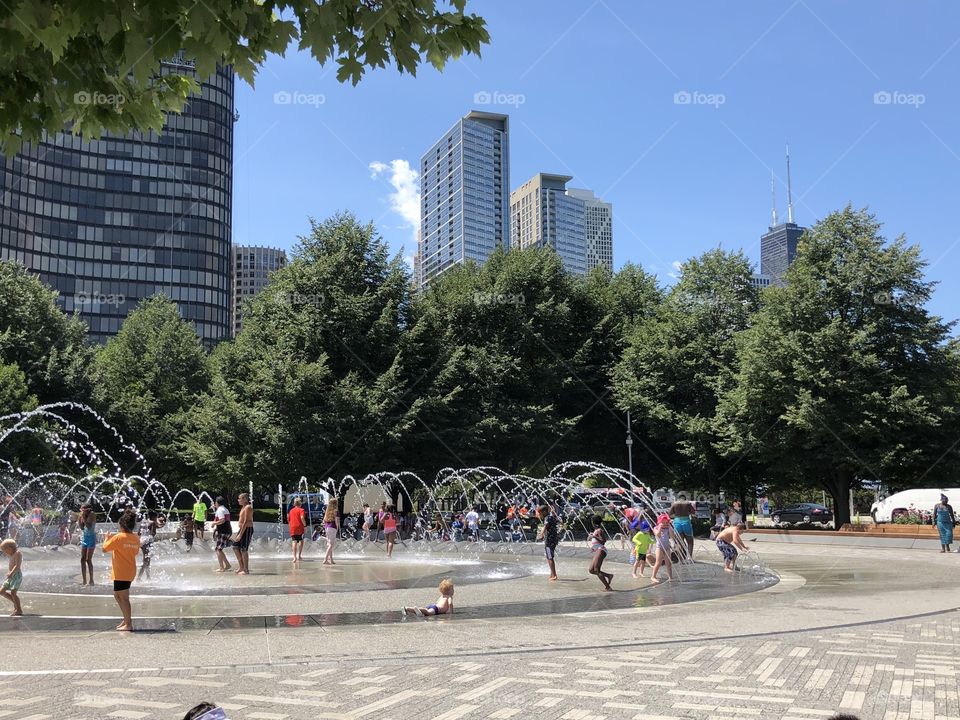 Splash pad fun