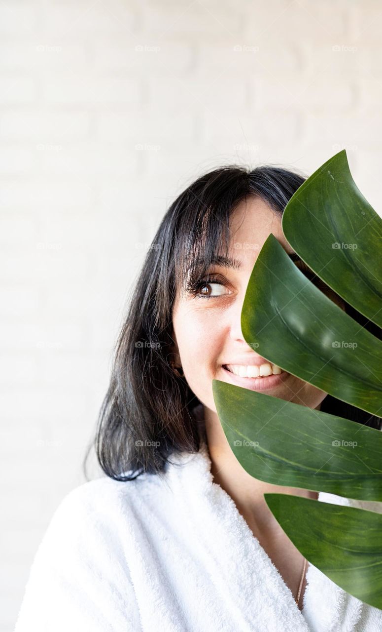 woman with natural skin