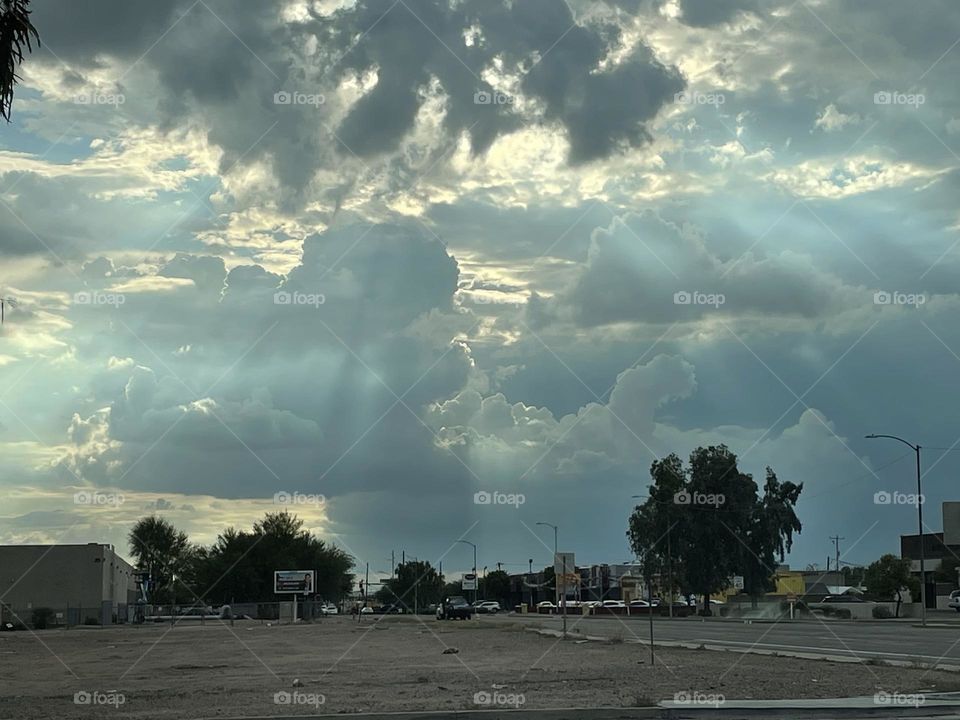 Cloudy Phoenix skys