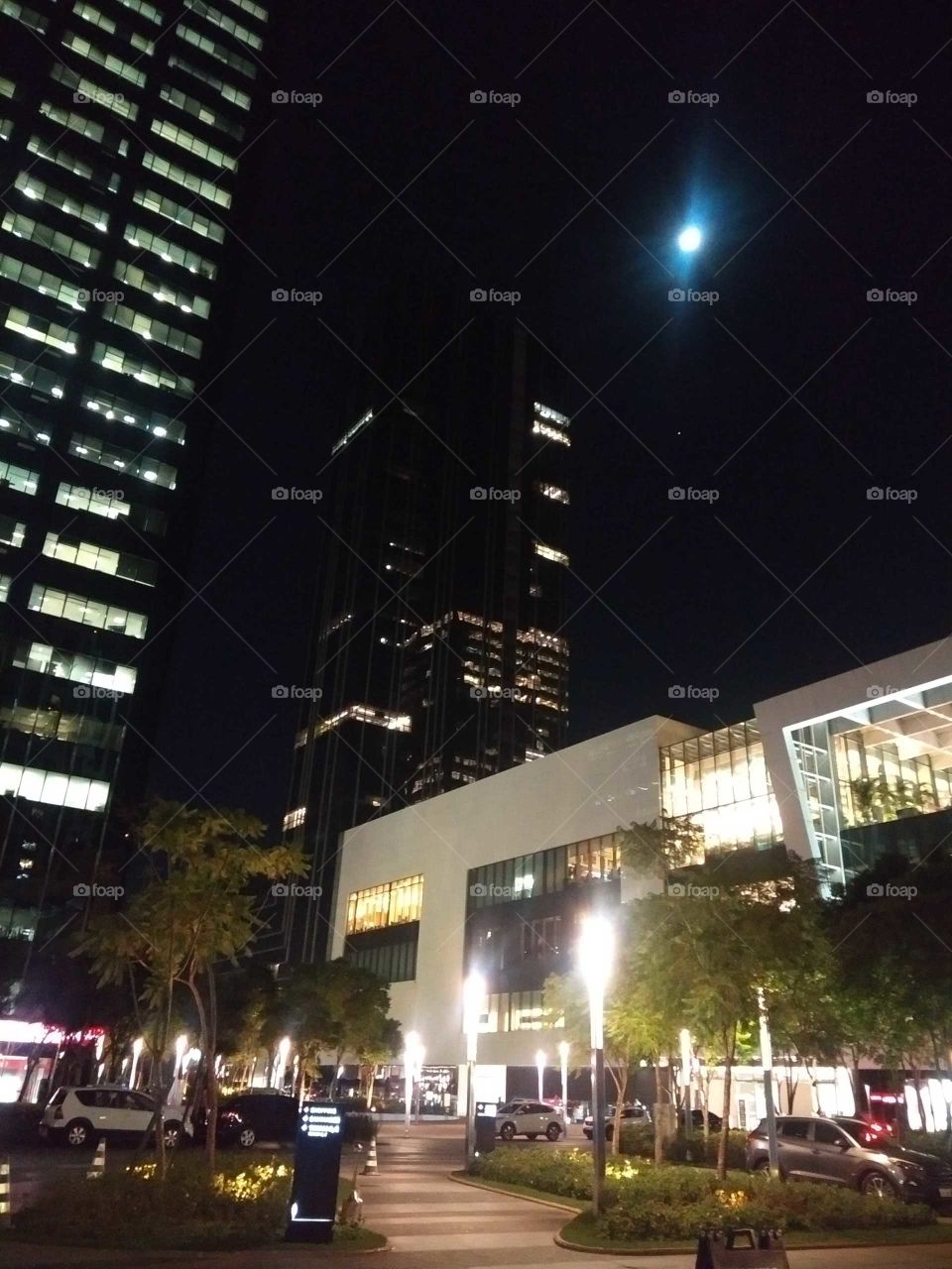 Buildings at the moonlinght - Prédios ao luar