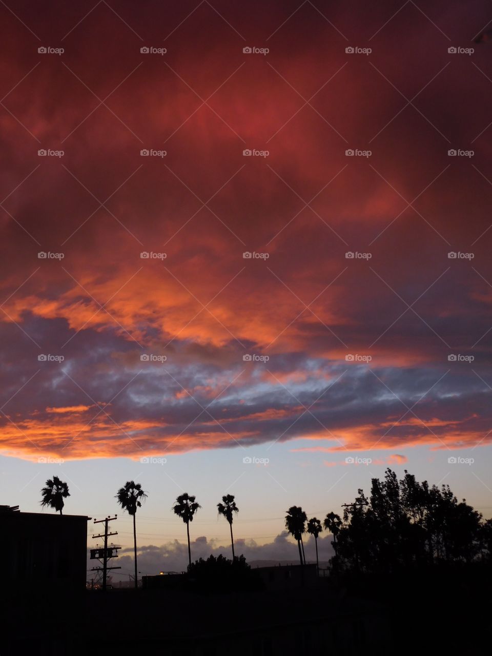 Red cloud cover