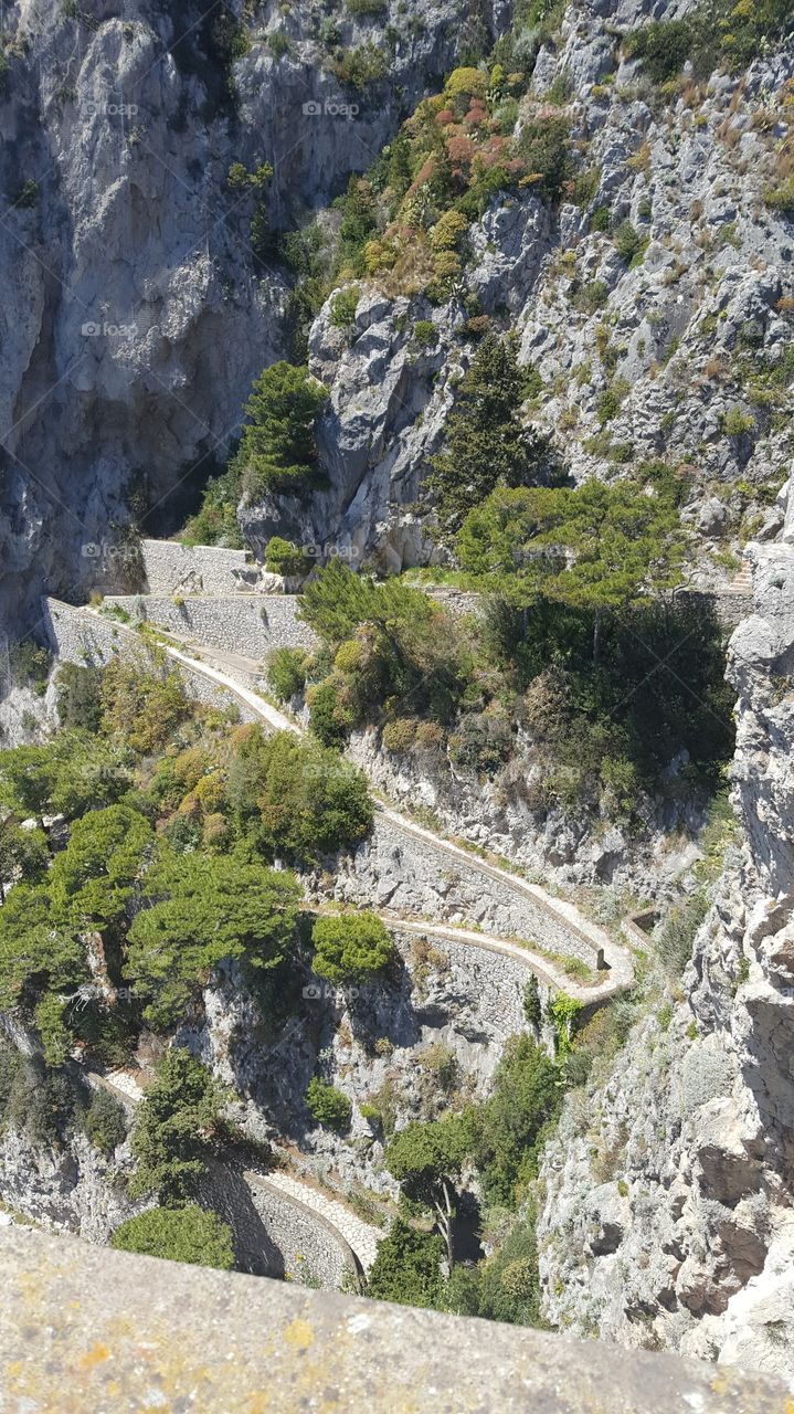 Italian roads, Amalfi coast drive, holiday in Sorrento