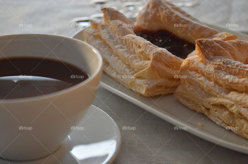 Close-up of food for breakfast