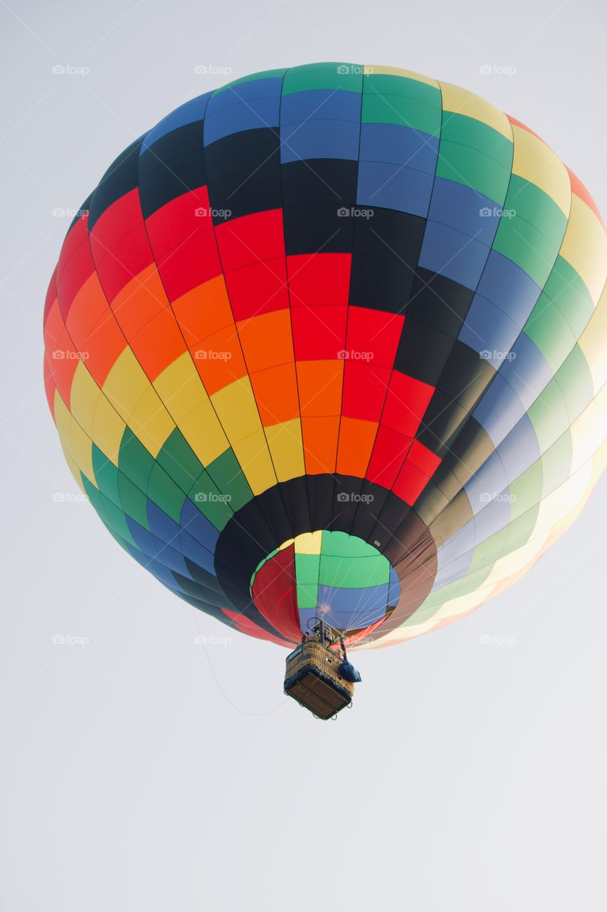 Colorful hot air ballon 