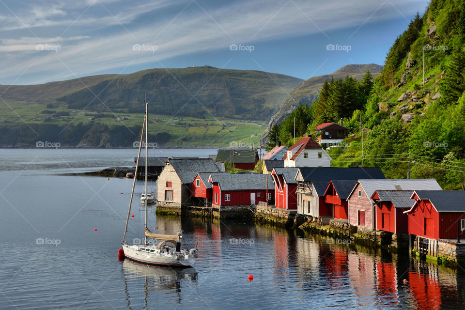 Summer idyll, Norway. Torskangerpollen, Vågsøy, Norway