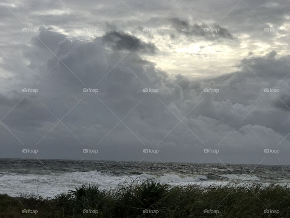 Afternoon Stormy Sky Flagler Beach