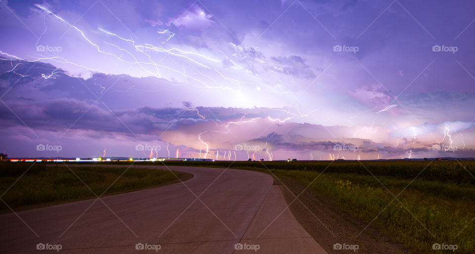 September Thunderstorm in Iowa. 