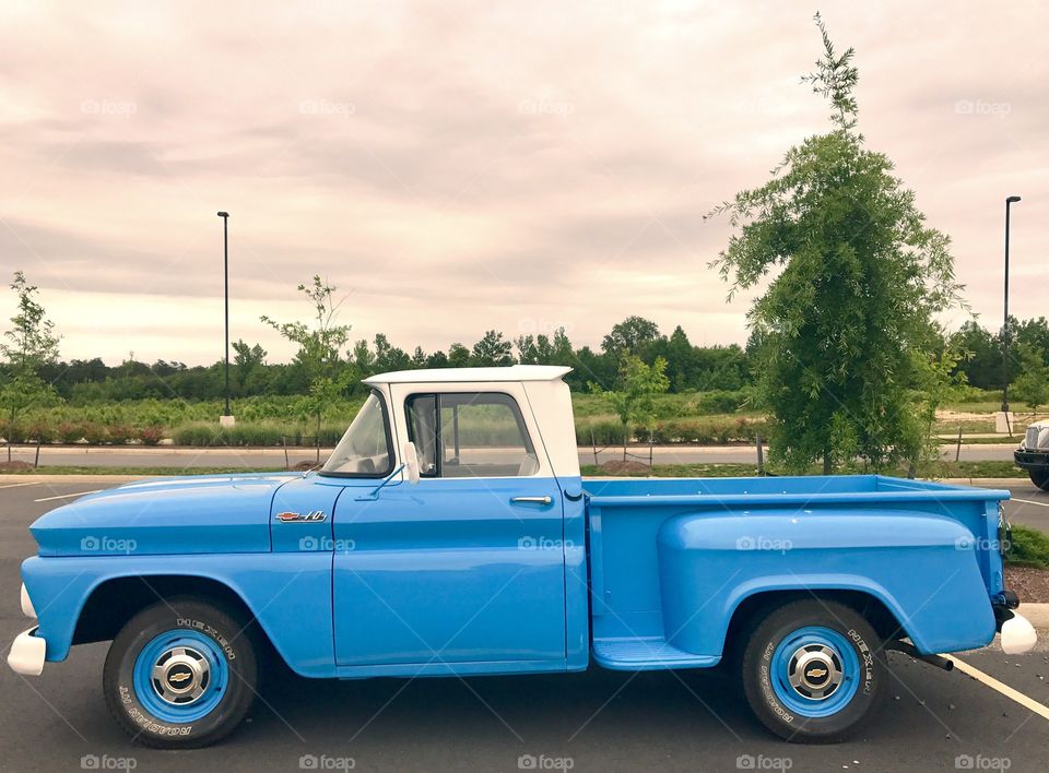 Side View Classic Chevy Pick-Up Truck